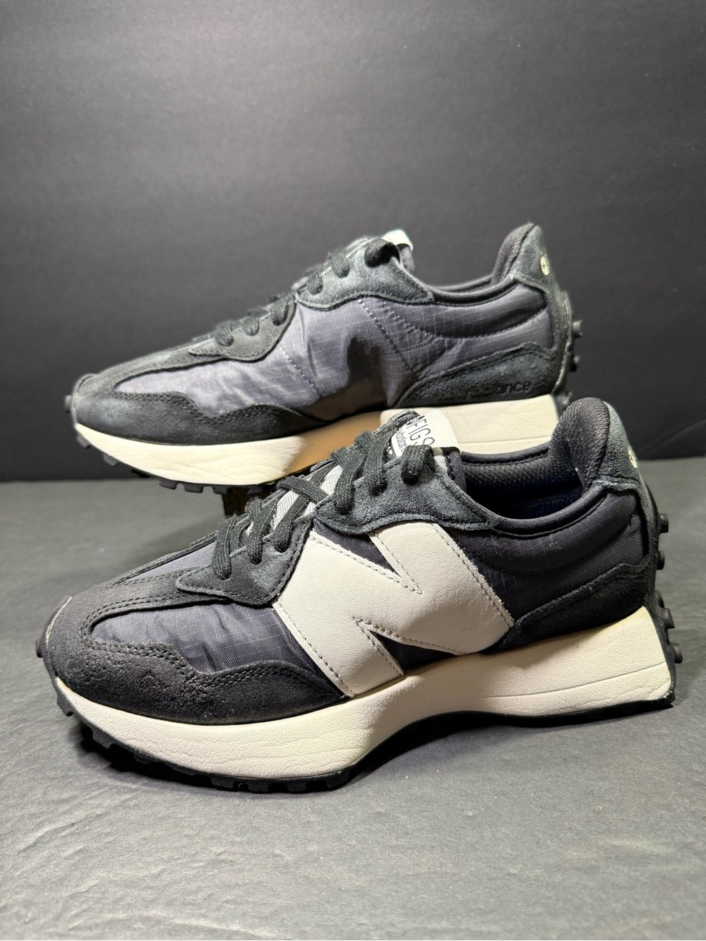New Balance 327 Women’s “ FIG Collaboration “ Black Off White Sneakers Size- 6.5